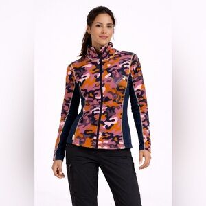 Kari Traa Women's Camo Fleece Zip Jacket Multicolor Size S Athletic Outdoor